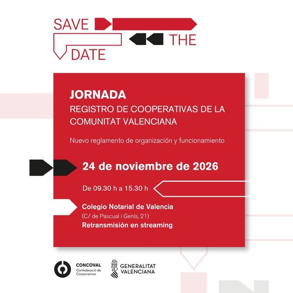 Jornada sobre el nuevo reglamento del Registro de Cooperativas de la Comunitat Valenciana